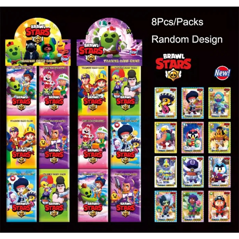 Board Game Anak - Random Collect Card Anime Brawl Stars