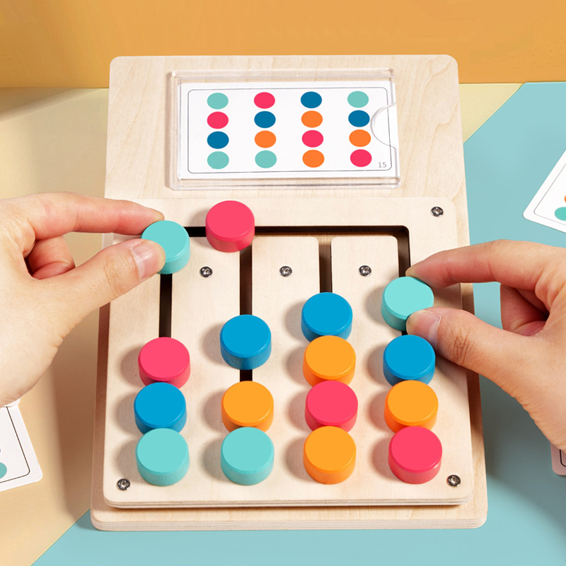 Board Game Anak - Kids Montessori Color Shape Matching Cognition