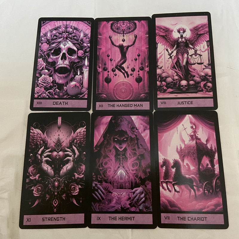 Pink Gothic Tarot Deck 78 Card - đánh giá và giá Board Game Life
