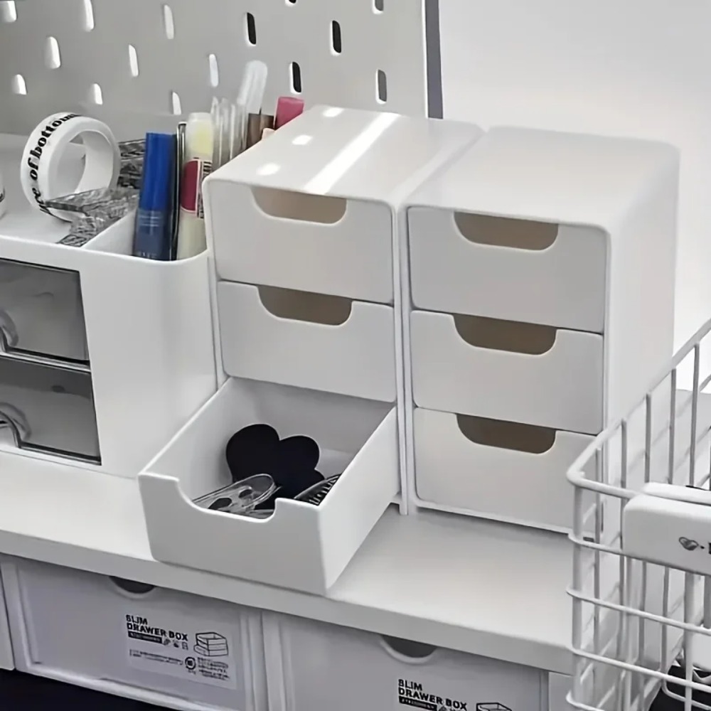 Chic 3-Tier Desk Organizer wit - đánh giá và giá Token Tray Organizer