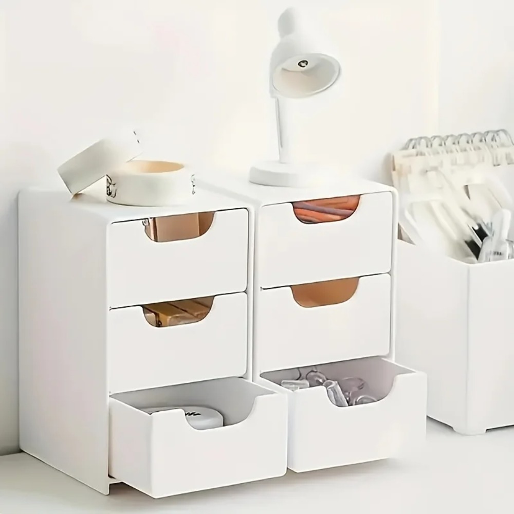Chic 3-Tier Desk Organizer wit - đánh giá và giá Token Tray Organizer