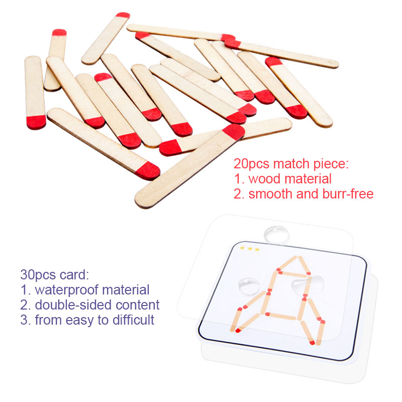 Montessori Matches Puzzles Gam - đánh giá và giá Board Game Anak