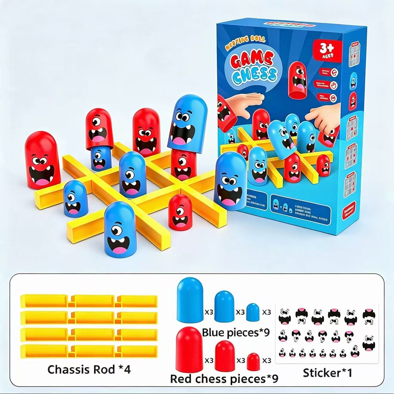 Tic-Tac-Toe Eat-and-Be-Sized S - đánh giá và giá Board Game Anak